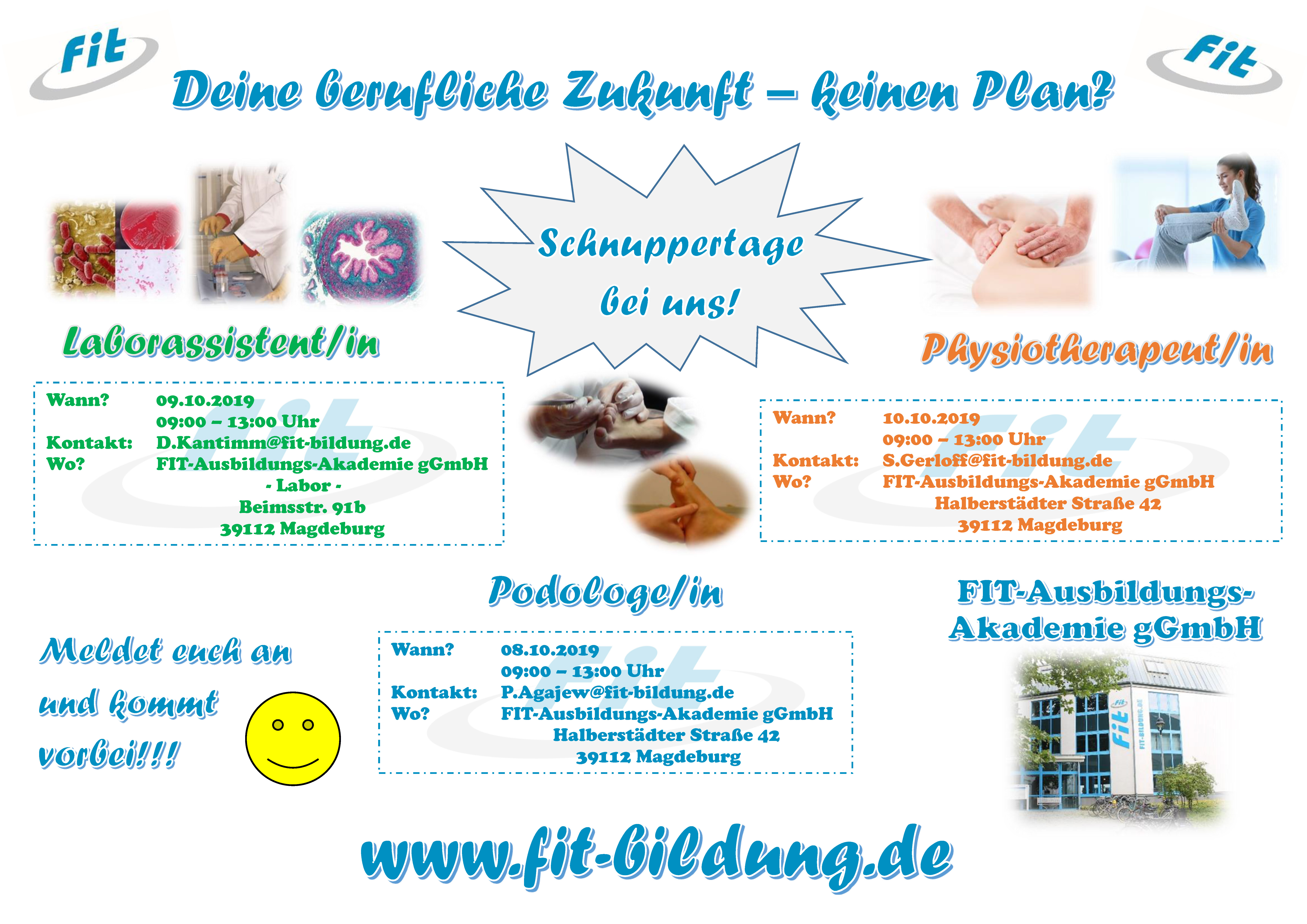 Schnuppertage bei FIT-Ausbildungs-Akademie gGmbH